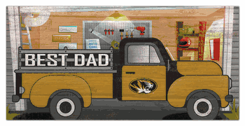 Missouri Tigers Best Dad Truck 6x12 Sign