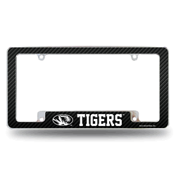 Missouri Tigers Black 12" x 6" Chrome All Over Automotive License Plate Frame