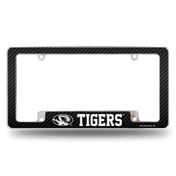 Missouri Tigers Black 12" x 6" Chrome All Over Automotive License Plate Frame for Car/Truck/SUV