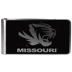 Missouri Tigers Black and Steel Money Clip