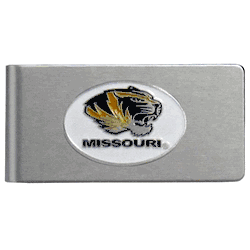 Missouri Tigers Brushed Metal Money Clip