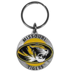 Missouri Tigers Carved Metal Key Chain