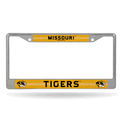Missouri Tigers Classic 12" x 6" Silver Bling Chrome Car/Truck/SUV Auto Accessory