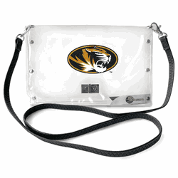 Missouri Tigers Clear Envelope Purse STRAP