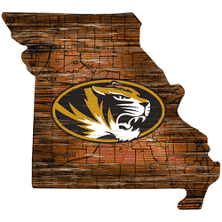 Missouri Tigers Distressed State with Logo