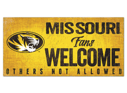 Missouri Tigers Fans Welcome Sign