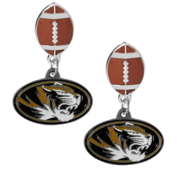 Missouri Tigers Football Stud Earrings