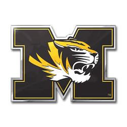 Missouri Tigers Heavy Duty Aluminum Embossed Color Emblem