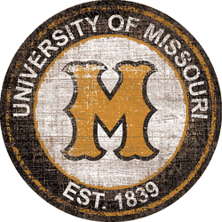 Missouri Tigers Heritage Logo Round Sign