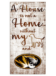 Missouri Tigers House is Not a Home 6x12 Sign