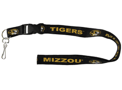 Missouri Tigers Lanyard - Breakaway with Key Ring