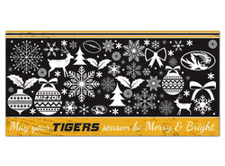 Missouri Tigers Merry and Bright 6x12 Sign