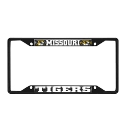 Missouri Tigers Metal License Plate Frame Black Finish