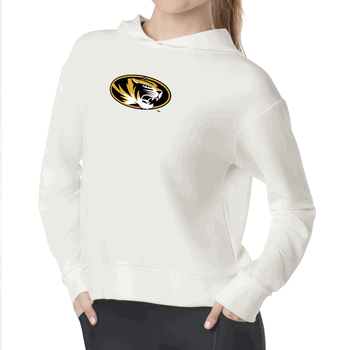 Missouri Tigers NCAA Kadi Waffle Hoodie Coconut Cream Medium