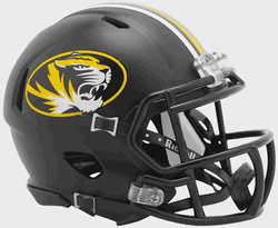 Missouri Tigers NCAA Mini Speed Football Helmet Anodized Black