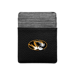 Missouri Tigers Pebble Front Pocket Wallet Black