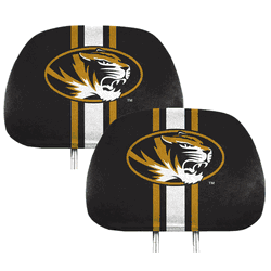 Missouri Tigers Printed Head Rest Cover Set - 2 Pieces
