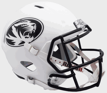 Missouri Tigers Speed Replica Full Size Football Helmet Matte White
