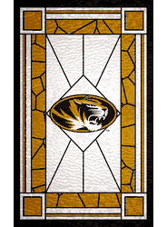 Missouri Tigers Stained Glass 11x19 Wood Sign
