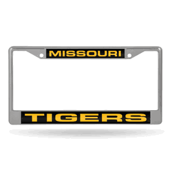 Missouri Tigers Standard 12" x 6" Laser Cut Chrome Frame