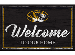 Missouri Tigers Team Color Welcome 11x19 Sign