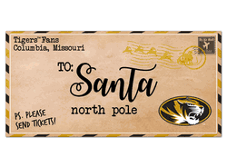 Missouri Tigers To Santa 6x12 Sign
