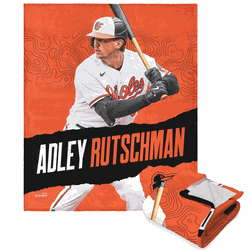 MLB Adley Rutschman Player Silk Touch Sherpa Throw Blanket 50 x 60 Inches