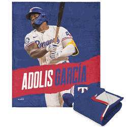 MLB Adolis Garcia Player Silk Touch Sherpa Throw Blanket 50 x 60 Inches