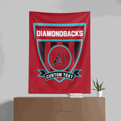 MLB Arizona Diamondbacks Allegiance Personalized Wall Hanging 50x60 Inches