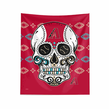 MLB Arizona Diamondbacks Candy Skull Wall Hanging 34x40