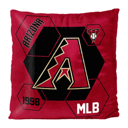 MLB Arizona Diamondbacks Connector Velvet Reverse Pillow 16 x 16 Inches