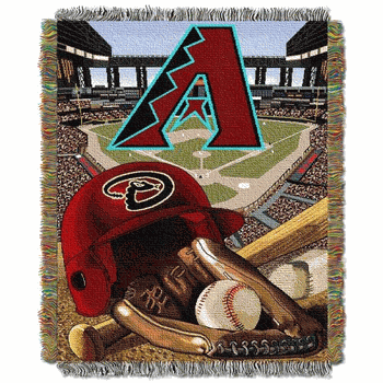 MLB Arizona Diamondbacks Homefield Advantage Tapestry Throw Blanket 48x60 Inches