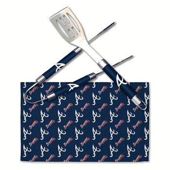 MLB Atlanta Braves Bbq Grill Utensil Set