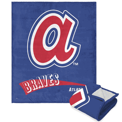 MLB Atlanta Braves Cooperstown Collection Throwback Silk Touch Sherpa Throw Blanket 50 x 60 Inches