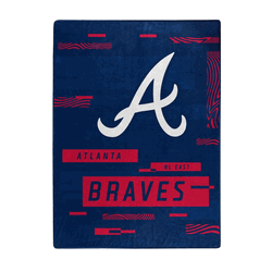 MLB Atlanta Braves Digitize Raschel Throw Blanket 60x80Inches
