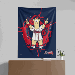 MLB Atlanta Braves Mascot Wall Hanging 50x60 Inches