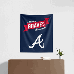 MLB Atlanta Braves Premium Wall Hanging 34 x 40 Inches