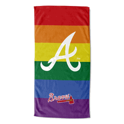 MLB Atlanta Braves Pride Series Beach Towel 30x60 Inches