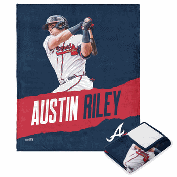 MLB Austin Riley Player Silk Touch Throw Blanket 50 x 60 Inches