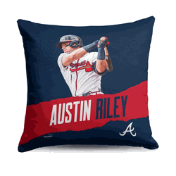 MLB Austin Riley Player Throw Pillow 18 x 18 Inches