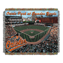 MLB Baltimore Orioles Camden Yards Stadium Tapestry Throw Blanket 48x60 Inches