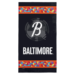 MLB Baltimore Orioles City Connect Beach Towel 30x60 Inches
