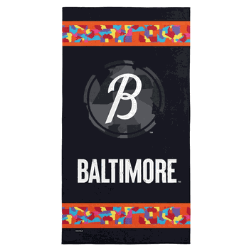 MLB Baltimore Orioles City Connect Beach Towel 30x60 Inches