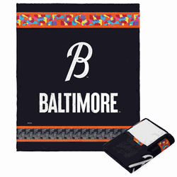 MLB Baltimore Orioles City Connect Silk Touch Throw Blanket 50x60 Inches