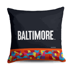 MLB Baltimore Orioles City Connect Throw Pillow 18x18 Inches