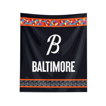 MLB Baltimore Orioles City Connect Wall Hanging 34x40 Inches