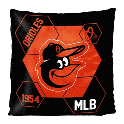 MLB Baltimore Orioles Connector Velvet Reverse Pillow 16 x 16 Inches
