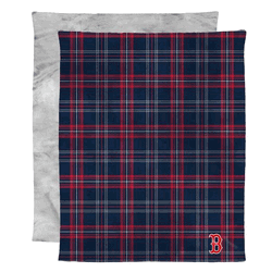 MLB Boston Red Sox 2 Ply Micro Mink Throw Blanket 48x60 Inches