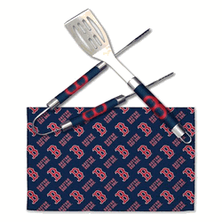 MLB Boston Red Sox 3-Piece BBQ Utensil Set 17.25 6 11 x 18 Inches