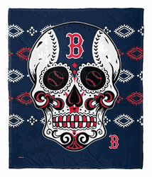MLB Boston Red Sox Candy Skull Silk Touch Throw